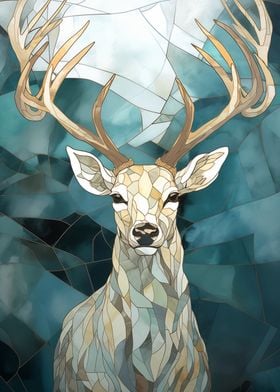 Stag Kintsugi Art