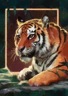 Tiger art print artwork
