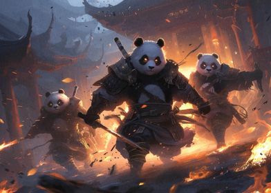 Panda Warrior Samurai