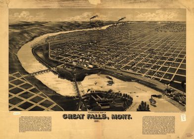 Great Falls Montana 1891