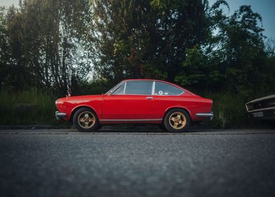 Beautiful red Fiat Side