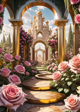 Gold and Rose Castle