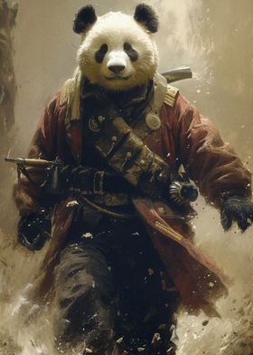 Panda Warrior Samurai