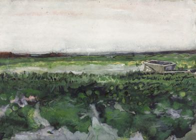 Landscape with Wheelbarrow