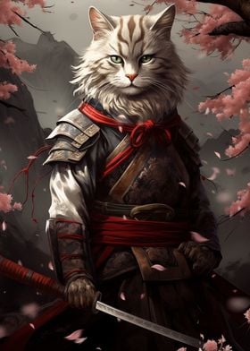 Samurai Cat Japan