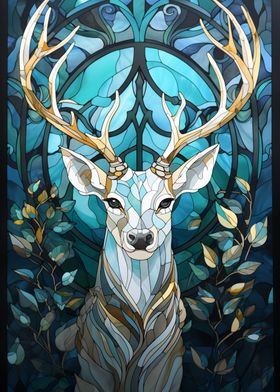 Stag Kintsugi Art