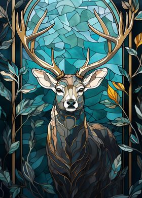 Stag Kintsugi Art