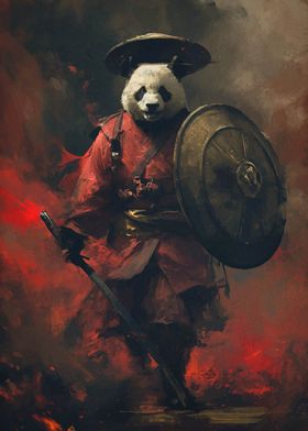 Panda Warrior Samurai