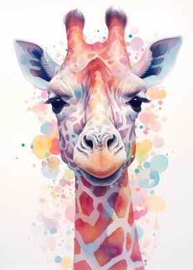 Giraffe Watercolor