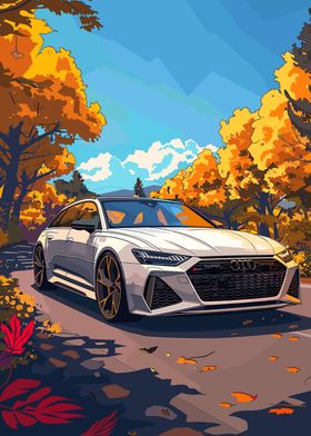 Audi RS6 Sunny Nature Art