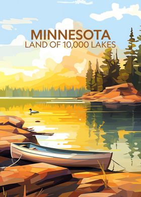 Minnesota 10 k Lakes Land
