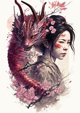 Geisha dragon