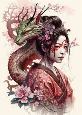 Geisha dragon