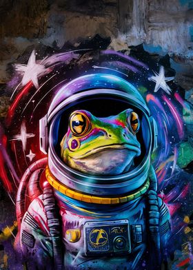 Astronaut space frog