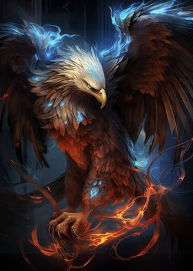 Blue Flame Fire Eagle
