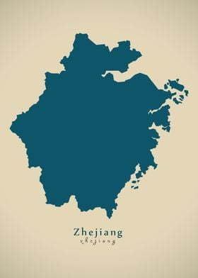 Zhejiang China map