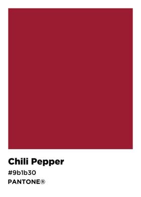 chili paper color pantone