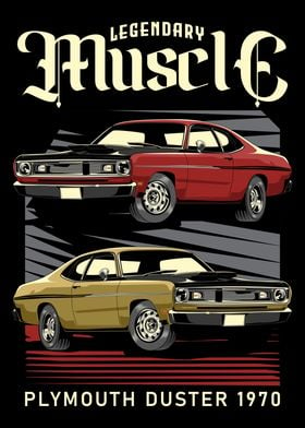Retro Duster Muscle Car