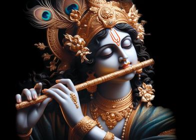 Krishna Playing Flute