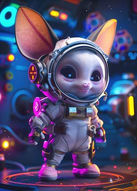 Cute Astronaut Space Mouse