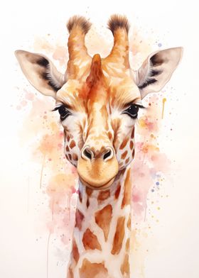 Giraffe Watercolor