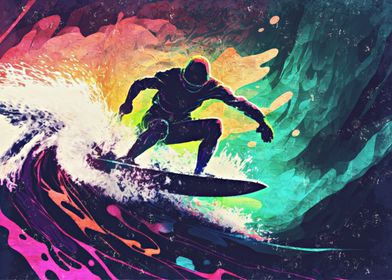 Extreme Surfer Art