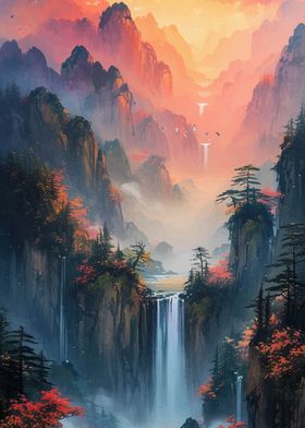 Chinese Landscape Mountain