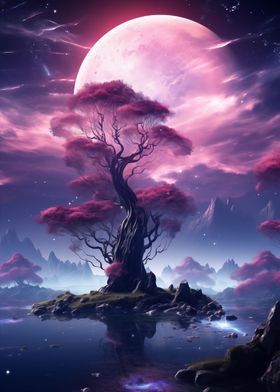 Galaxy Landscape Fantasy