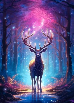 landscape deer animal