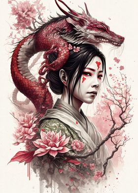 Geisha dragon