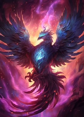 Mystical Phoenix Bird