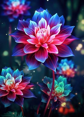 Magic Glowing Flowers