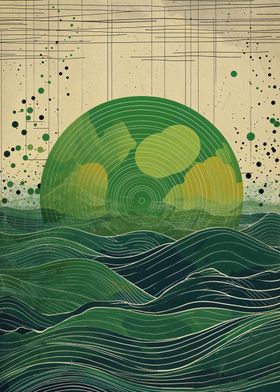 Green Orb Waves