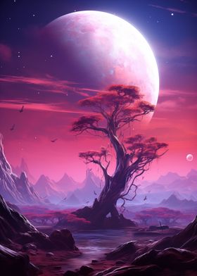 Galaxy Landscape Fantasy