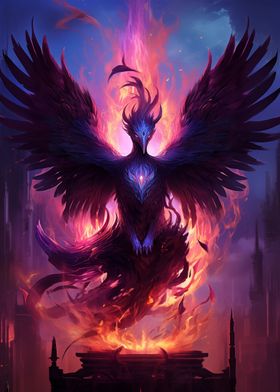 Mystical Phoenix Bird