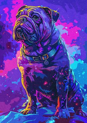 Bulldog Neon Vintage