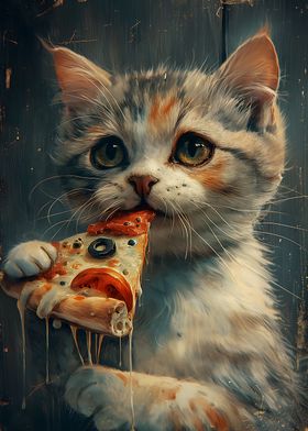 Cute Pizza Kitty Cat