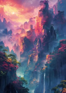 Chinese Landscape Mountain