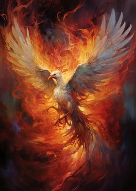 Mystical Phoenix Bird