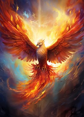 Mystical Phoenix Bird