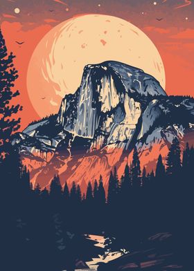 Yosemite Forest Sunset