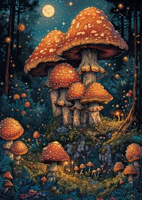 Psychedelic Magic Mushroom