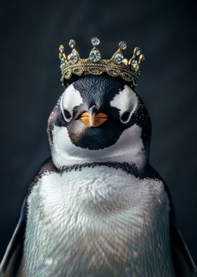 Cute Penguin King