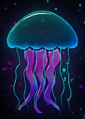 Glowing Jelly Fish