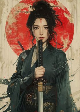 Geisha Japanese Warrior