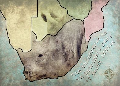 Rhino South Africa Map