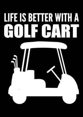 A Golf Cart Golfer Gift