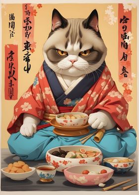 Funny Japan Cat
