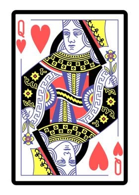 Queen of Hearts Card