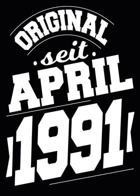 April 1991 33 Jahre